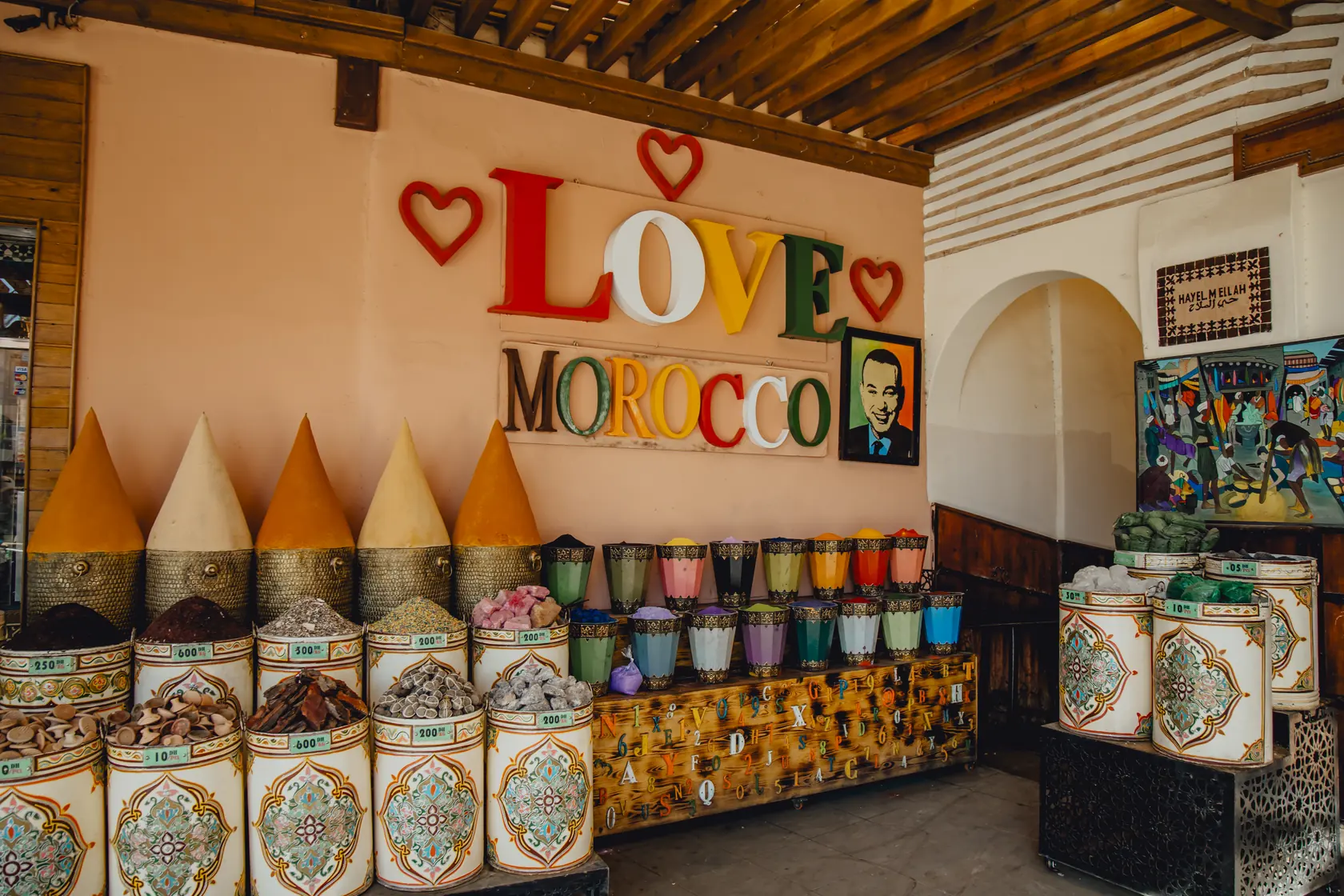 Tienda de especias en Marrakech